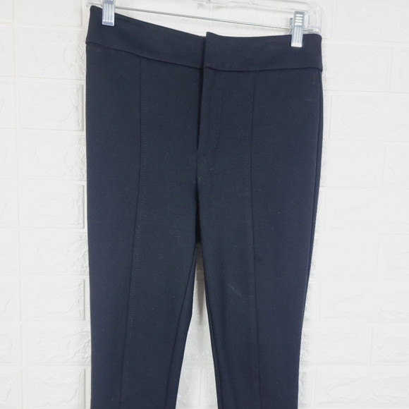 ANTHROPOLOGIE The Essential Slim Pants Ankle Zip | Black - Picture 10 of 13